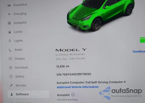 2024 Tesla Model Y Long Range Dual Motor All-Wheel Drive from USA, damaged, VIN 7SAYGAEE2RF118125